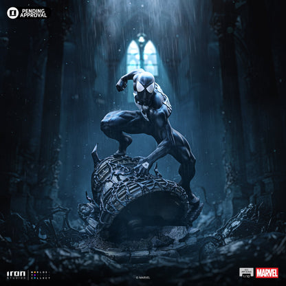 Iron Studios Spider-Man Black Suit BDS Art Scale 1/10 statue - statue with packaging comparison photo 1