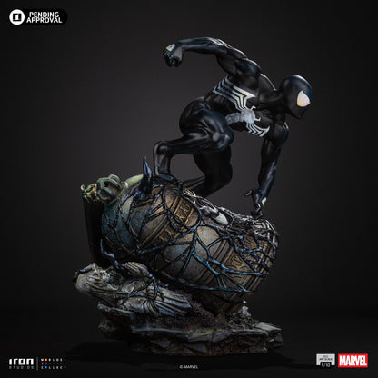 Iron Studios Spider-Man Black Suit BDS Art Scale 1/10 statue - unpainted prototype detail view 3