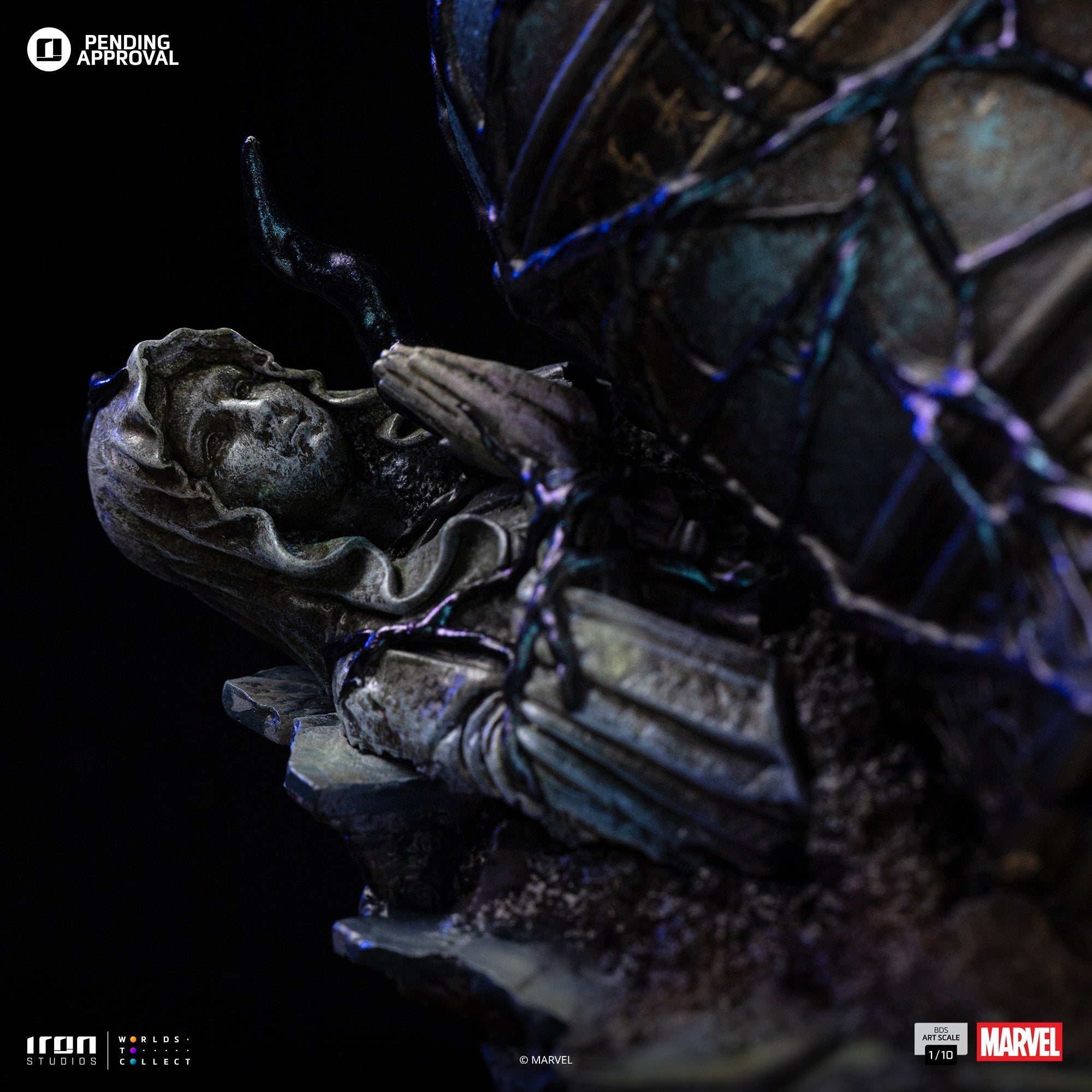 Iron Studios Spider-Man Black Suit BDS Art Scale 1/10 statue - hand-painted detail view 4