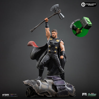 Iron Studios Thor Avengers: Doomsday BDS Art Scale 1/10 statue - unpainted prototype detail view, alternate bullet-effect part 1