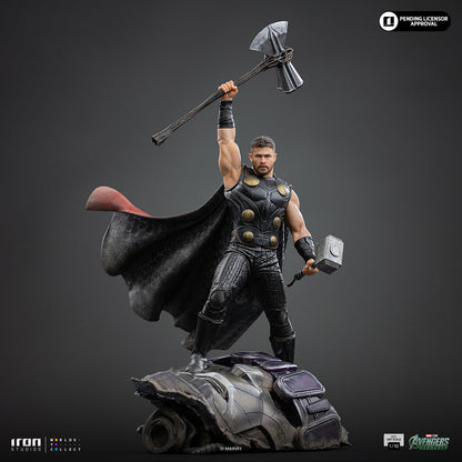 Iron Studios Thor Avengers: Doomsday BDS Art Scale 1/10 statue - unpainted prototype detail view, Mjolnir hammer accessory 2