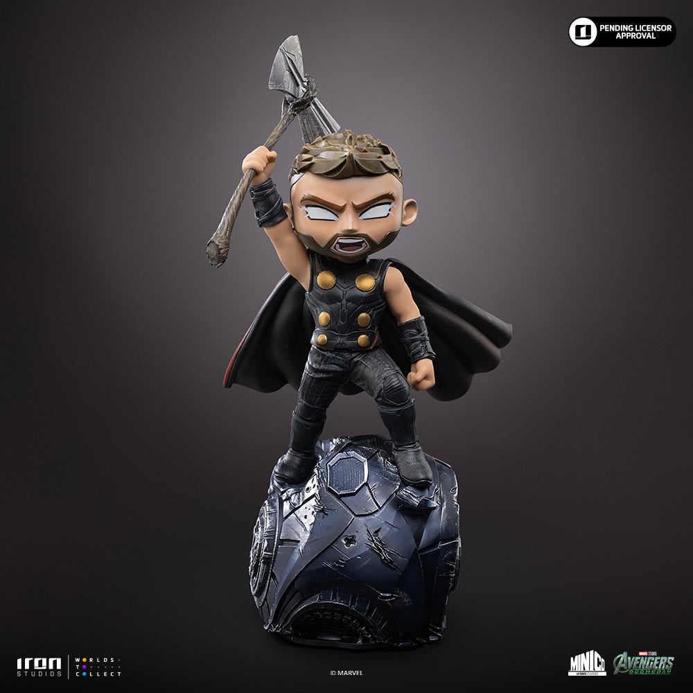Iron Studios Thor Avengers: Doomsday MiniCo statue - unpainted prototype detail view 1
