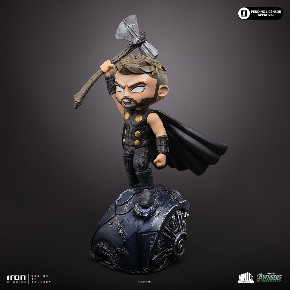 Iron Studios Thor Avengers: Doomsday MiniCo statue - unpainted prototype detail view 2